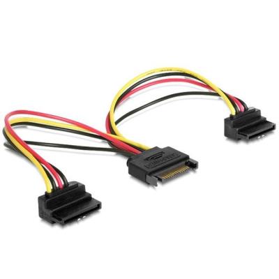 Alimentation du câble gembird sata 15 broches -> sata hdd 2x (connecteurs coudés) cc-satam2f-02