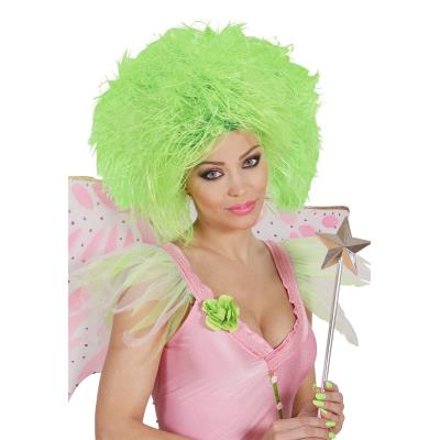 Perruque verte fluo femme Taille Unique