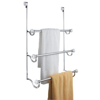 Porte serviettes en inox 3 étagères - Installation par suspension - Rangement salle de bain