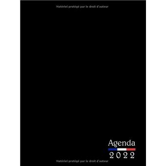  Agenda 2022 journalier: Grand format XXL A4 1 jour 2 pages 365  jours (janvier 2022 à décembre 2022), Planificateur professionnel