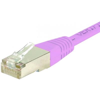 Cordon patch rj45 s ftp cat6 rose - 10 m