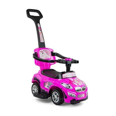 Voiture «Happy«, Super Voiture Pour Enfants - Permet Aussi Dapprendre À Marcher - 3 En 1, Junior Pink