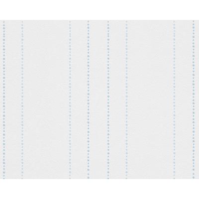 Papier peint PP RAYURE FLOCON FD BLANC Lot de 12