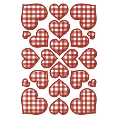 Herma sticker decor coeu à carreaux 3 x 22 stickers 3361