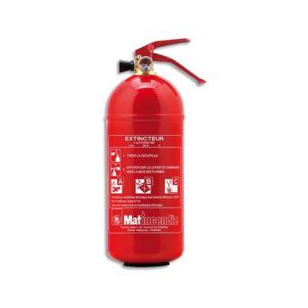 Extincteur à poudre ABC 2kg pression permanente rouge J421 - 1