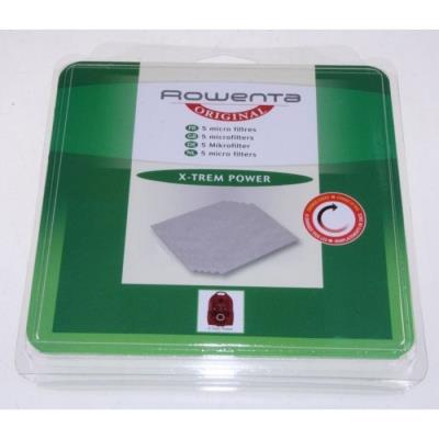 5 microfiltre x-trem power pour aspirateur rowenta