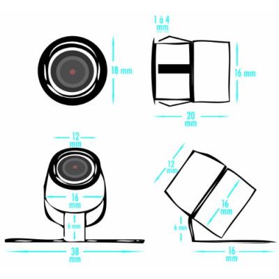 Micro-caméra de recul WIFI BEEPER - H2WIFI