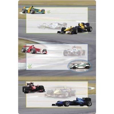 Herma ?tiquettes pour livres voitures de course, 70 x 35mm 5577