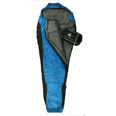 10t innoko 300xl - sac de couchage sarcophage individuel 230x85 55cm noir bleu sac de couchage dhiv