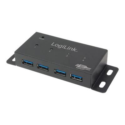 LogiLink USB 3.0 Hub 4-Port - hub - 4 poorten - desktop