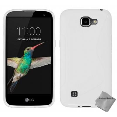 Housse etui coque pochette silicone gel fine pour LG K4 - BLANC