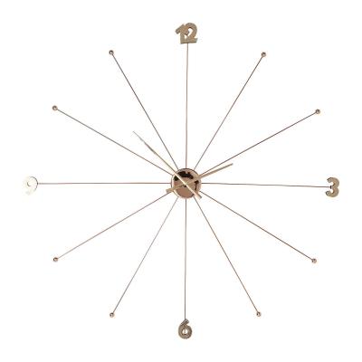 Horloge Umbrella Or rose Kare Design