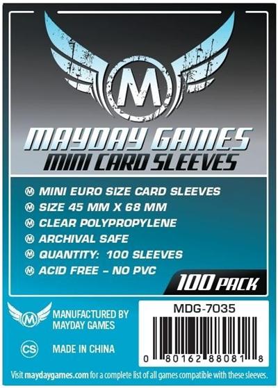 100 Protège Cartes Mini Euro 45 X 68 MM