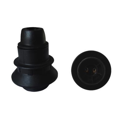Noir Douille E14 Thermoplastique Simple Bague