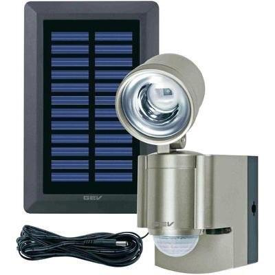 Gev lumière de jardin solaire gev pir led 014817 champagne eclairage extérieur