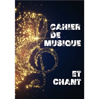 Cahier de Musique - Relié - 14 portées - 96 pages - Cahier de Musique