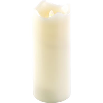 Bougie à LED scintillante, cire véritable (22,5 cm)