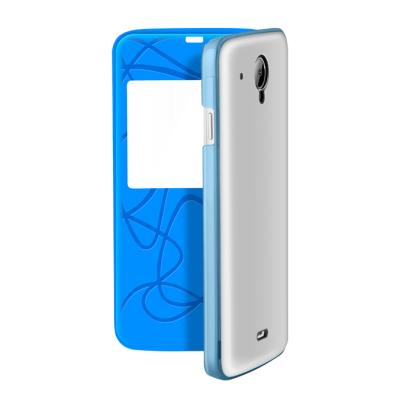 Flip case smart cover pr x505 infinix bleu-blanc
