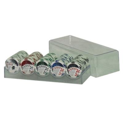 France cartes - jeu de carte - coffret cristal 100 jetons américains