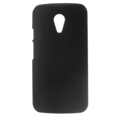 Coque rigide Coloris Noir pour Motorola Moto-G2 aspect mat toucher rubber gomme