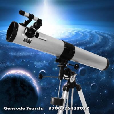 Pack télescope réflecteur universe 900-76 + 4 oculaires + 2 lentilles + filtre + chercheur + monture equatoriale + trépied sans moteur m4