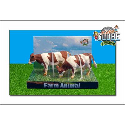 Van Manen 571877 Kids Globe By Toys World - Lot de deux vaches debout