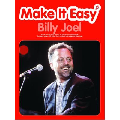 Partitions variété, pop, rock... FABER MUSIC JOEL BILLY - MAKE IT EASY - PVG Piano voix guitare