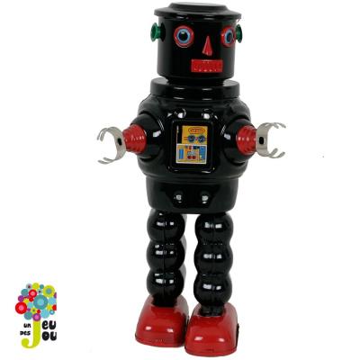 Robot mecanique noir Roby Jouets mecaniques en metal sans pile a clé reedition