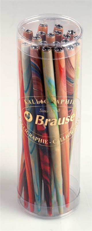 Brause - 1 porte-plume marbré couleurs assorties