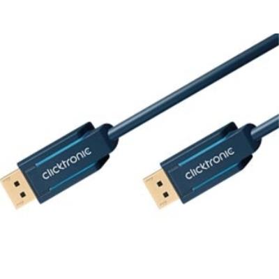 Clicktronic 70712 câble 3 m bleu