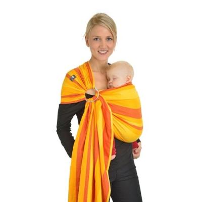 hoppediz r-nai nairobi écharpe de portage/ring-sling avec guide d'utilisation