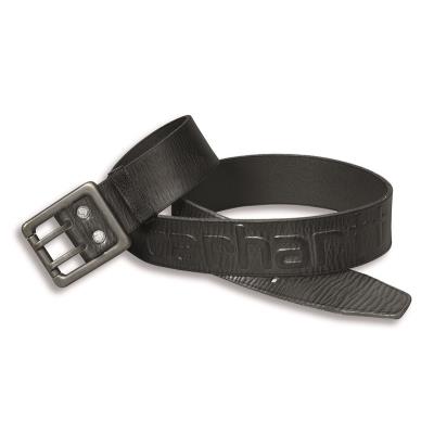Ceinture cuir double ardillon logo noir 40 Carhartt S1A2217BLK40