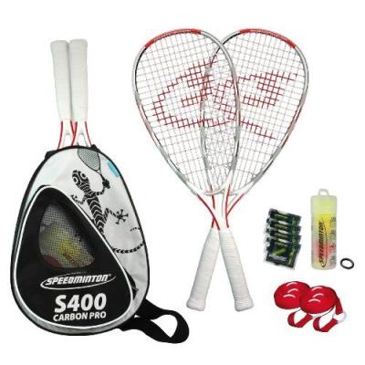 Speedminton S400 Set De Badminton Blanc/Argent/Rouge