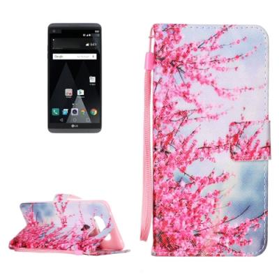 LG V20 Housse Etui Cuir PU Arbres