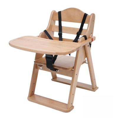 Chaise d'alimentation pour enfant en bois massif - Dim : H 63 x L 48 x P 48 cm -PEGANE-