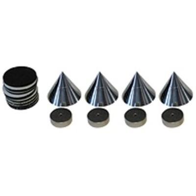 Dynavox - absorbeur sub watt pour haut-parleur - chromé - lot de 4