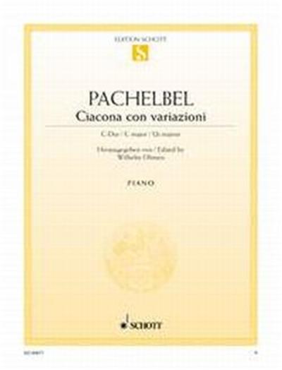 Pachelbel Johann Chaconne Et Variations Do Majeur Piano