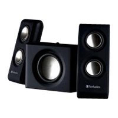 Verbatim 2.1 Multimedia Portable Speaker System - système de haut-parleur - pour PC