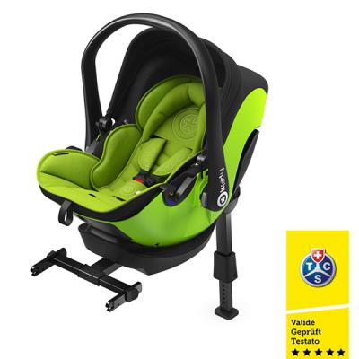 Siège auto evoluna I-Size avec base isofix lime green - groupe 0+