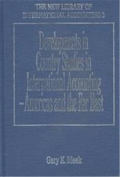 Developments in Country Studies in International Accounting, The New Library of International Accounting, 3