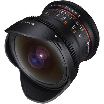 Samyang 12mm T3.1 VDSLR ED AS NCS Fisheye (Fuji X) (Objectifs pour Hybride)