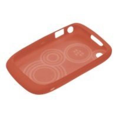 BlackBerry Embossed Skin - Beschermhoes voor mobiele telefoon - rubber - vlinderkoraal - voor Curve 8520, 8530; Curve 3G 9300, 9330