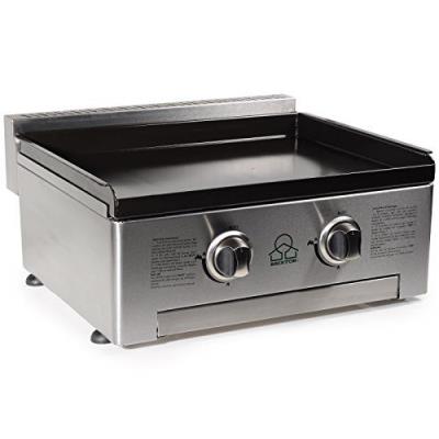FireFriend BQ-6394F Barbecue Plancha à Gaz Argenté 55 x 52,50 x 25,50 cm