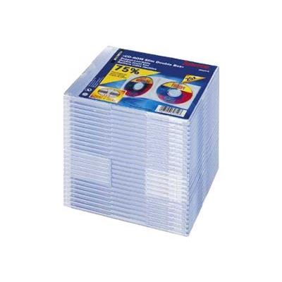 Hama CD-ROM Box Slim Double - boîtier plastique mince pour stockage CD