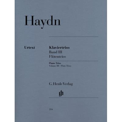 Partitions classique HENLE VERLAG HAYDN J. - PIANO TRIOS, VOLUME III  (FOR PIANO, FLUTE (OR VIOLIN) AND VIOLONCELLO) Musique de chambre