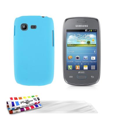 Coque rigide ORIGINALE Ultra Fine Bleu lagon Le ,  Pearls,   de MUZZANO pour SAMSUNG GALAXY S5310 + 3 Films de Protection Ecran UltraClear