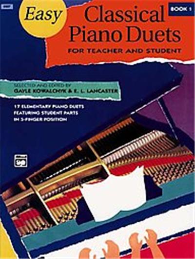 Easy Classical Piano Duets for Teacher and Student, Book 1