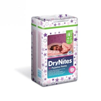Huggies - dry nites jumbo girl - 4-7 ans - 17-30 kg x 16 couches