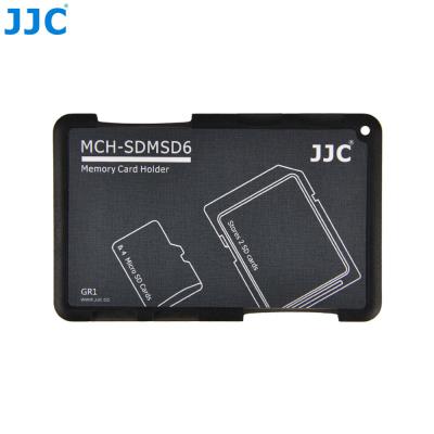 JJC Memory Card Case for 4x microSD + 2x SD Cards - Gray Edition - MCH-SDMSD6