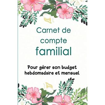 Cahier De Compte Personnel: Carnet De Budget Mensuel Familial Pour Mieux  Gérer Le Budget Hebdomadaire Et Mensuel, Format A4 - 120 Pages (French